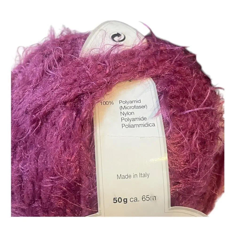 1 skein Gedifra MICRO CHIC Italian Nylon Yarn | 3346 Pink Berry - Picture 2 of 6